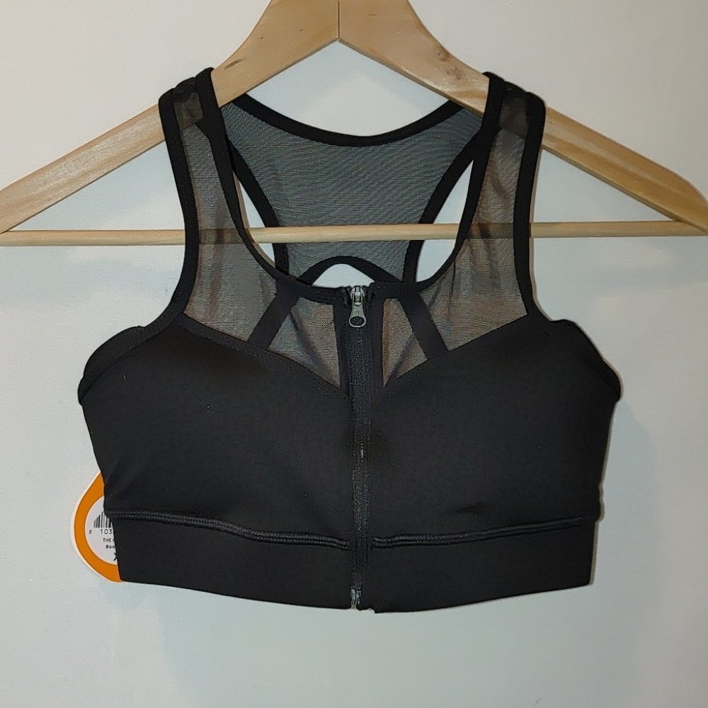 Handful The Closer Bra Sports Booya Black XS New Front Close‎ High Impact